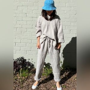 April Meets October set: August top, October pants and October shorts